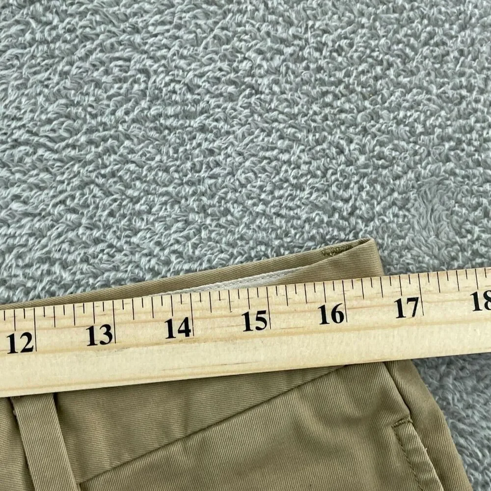 Banana Republic Gavin Chino Pants 33/32 Mens 100% Cotton Khaki 4532